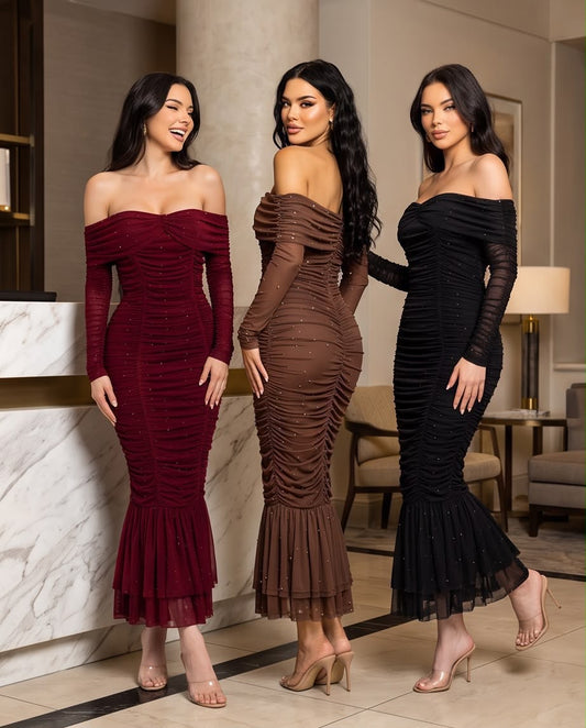 Aria Mermaid Dress- Estira, Stretchy