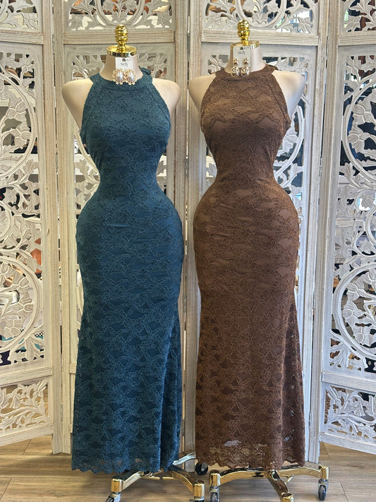 Lacey Ribbon Dress- Stretchy ,Estira