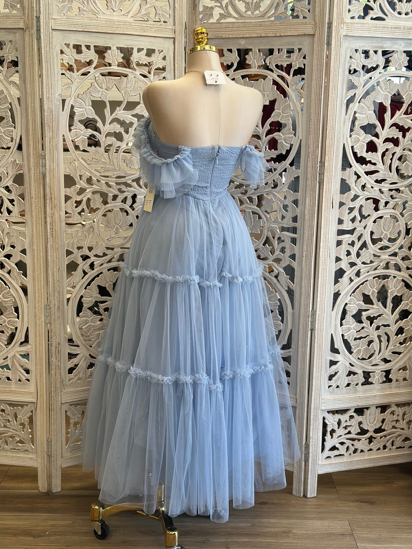 Blue Dream Tulle Dress -Estira Poco , Slightly Stretchy