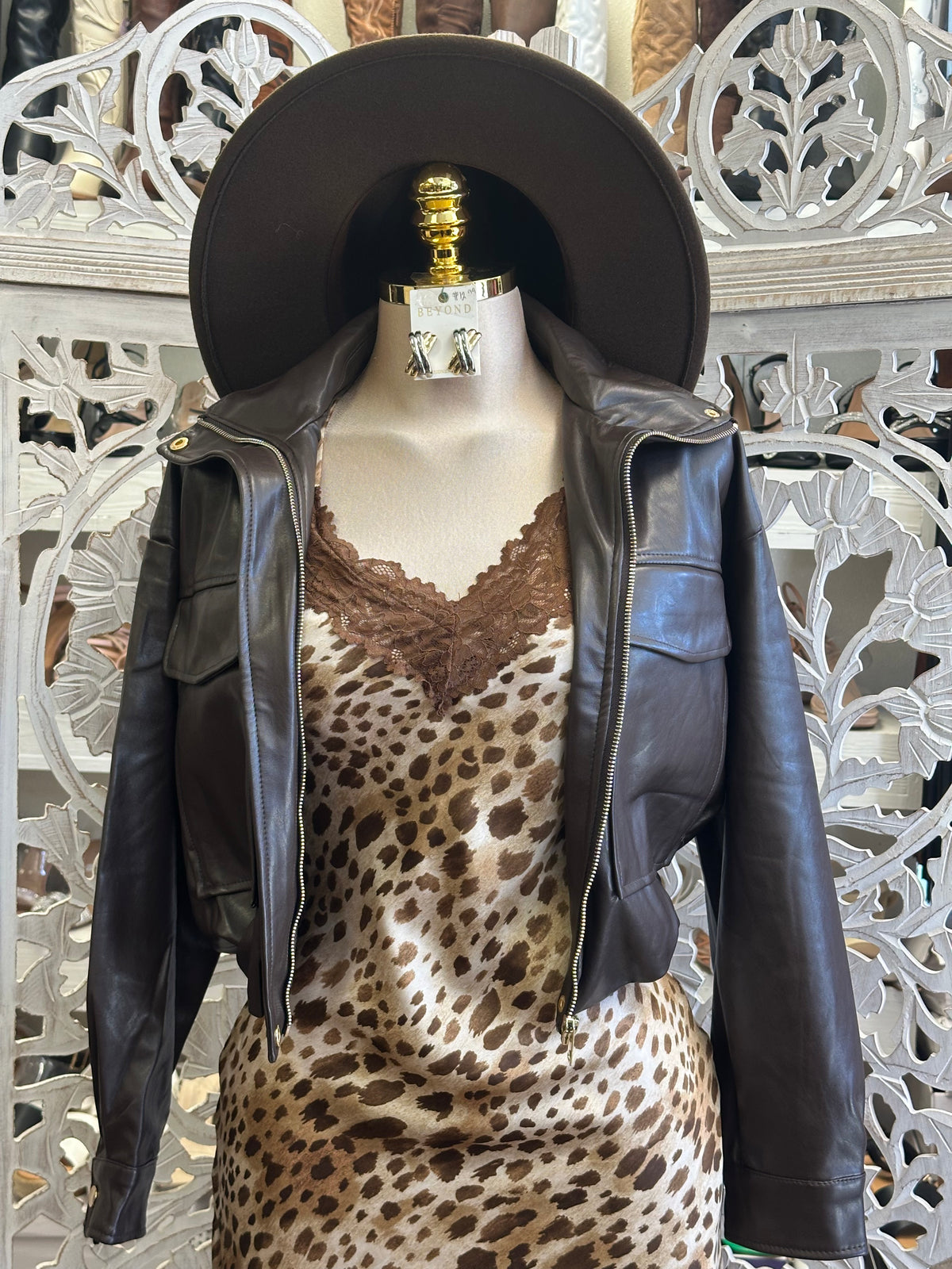 Mesa Leather Bomber Jacket