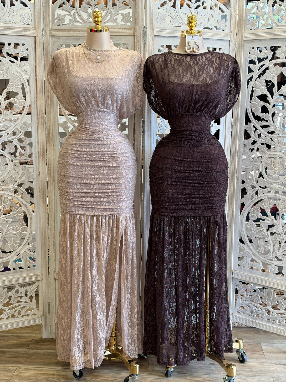 Garnet Opulence Gown- Estira , Stretchy