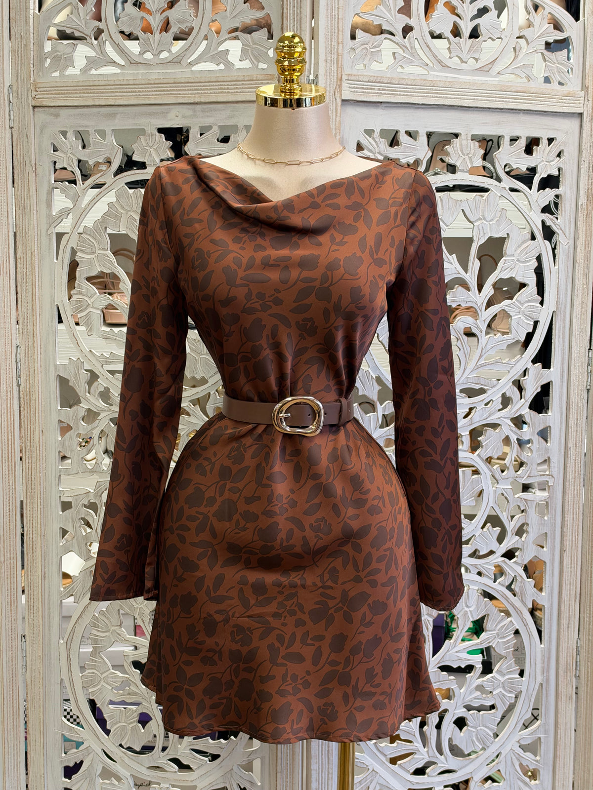Autumn Reverie Mini Dress-  no Estira no , Stretchy