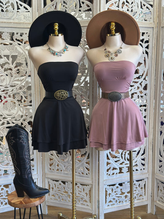 Strapless Elizabeth Mini Dress- Stretchy