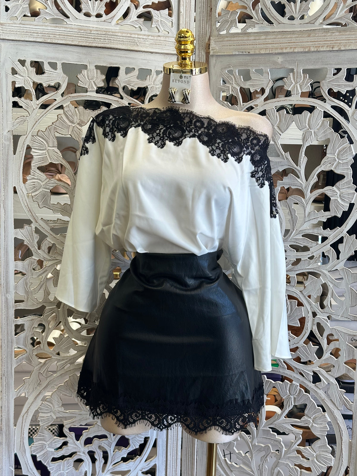 Etherea Lace-Trim Blouse