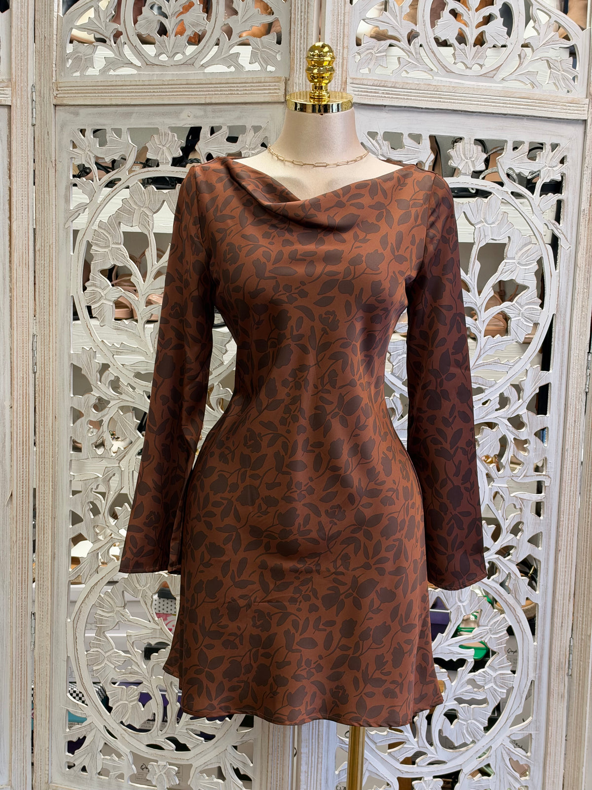 Autumn Reverie Mini Dress-  no Estira no , Stretchy