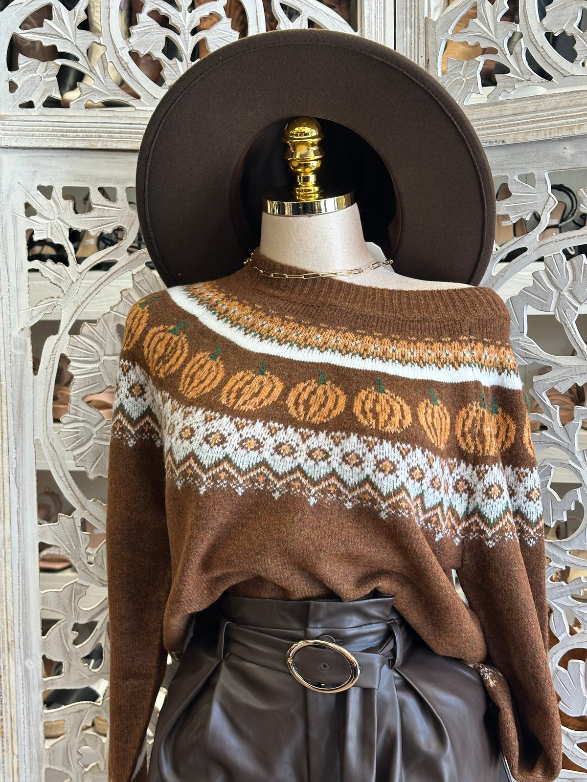 Autumn Patch Slouchy Sweater