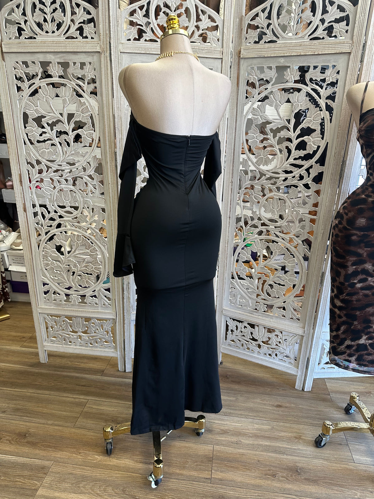 Continuum Draped Gown- Estira , Stretchy