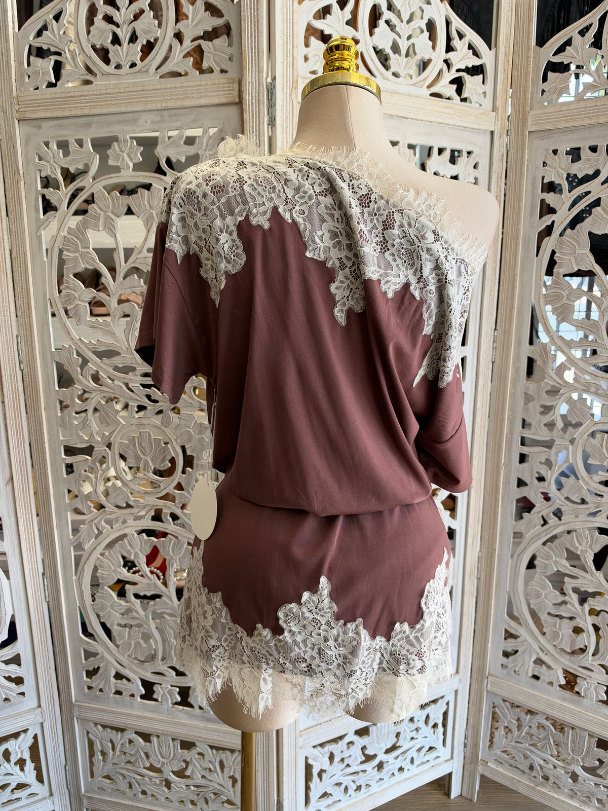 Amoret Lace Dress- Estira , Stretchy