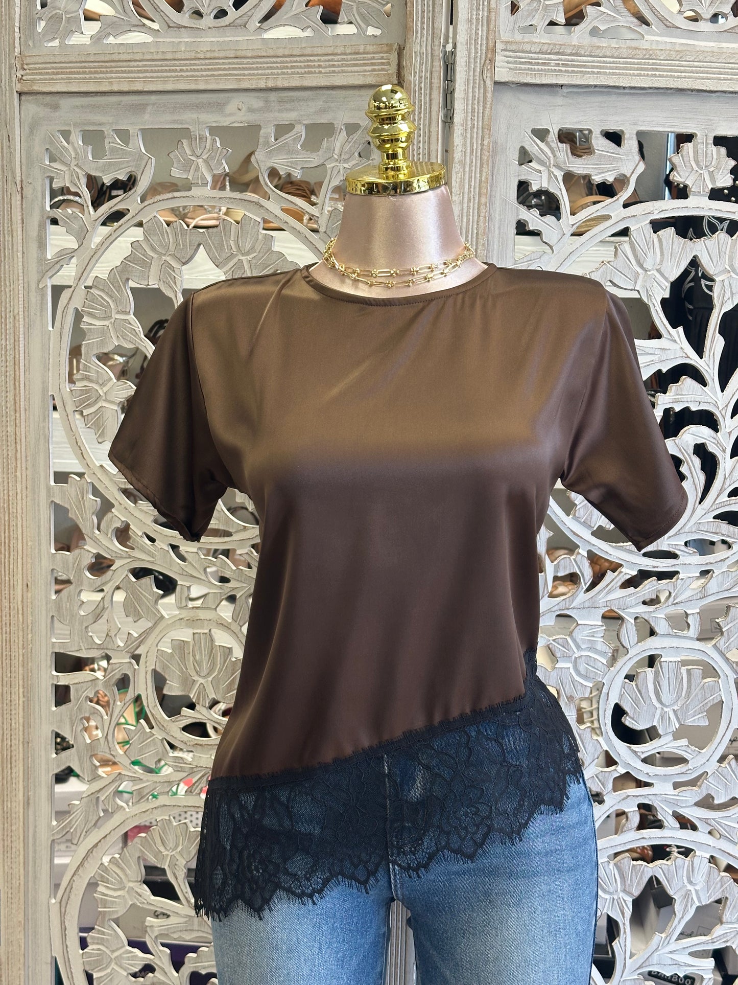 Sultry Edge Asymmetrical Top