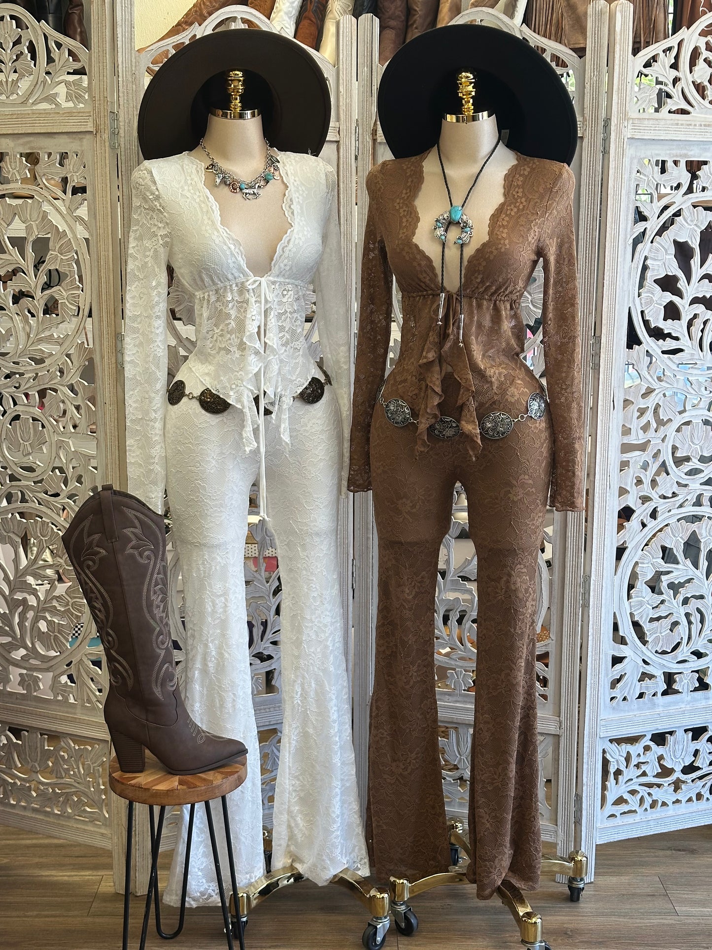 Lace Boho Set- Stretchy, Estira