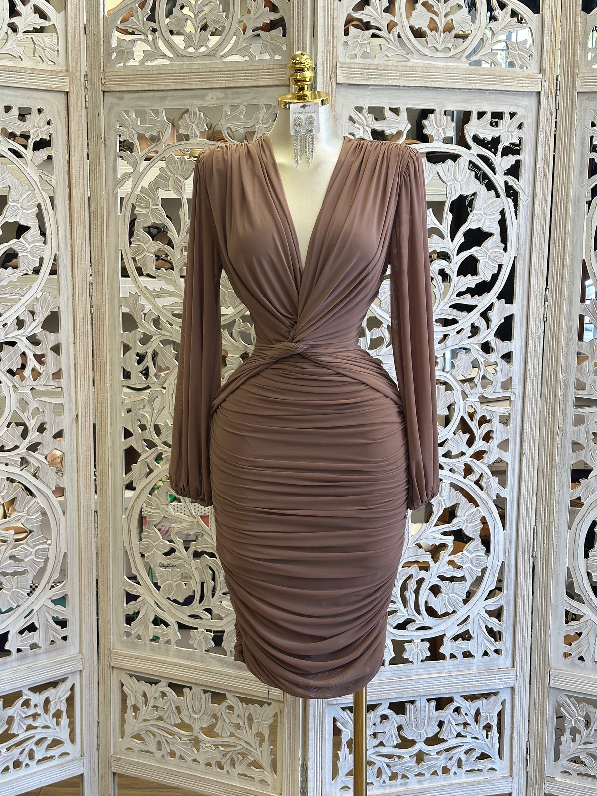 Sienna Twist Plunging Mini - Stretchy, Estira