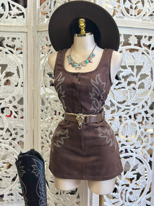Earth Brown Flower Set- Slightly Stretchy, Estira Poco