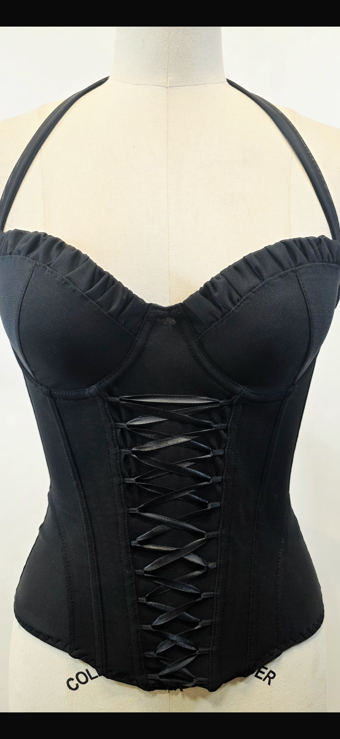 Midnight Lace-Up Corset