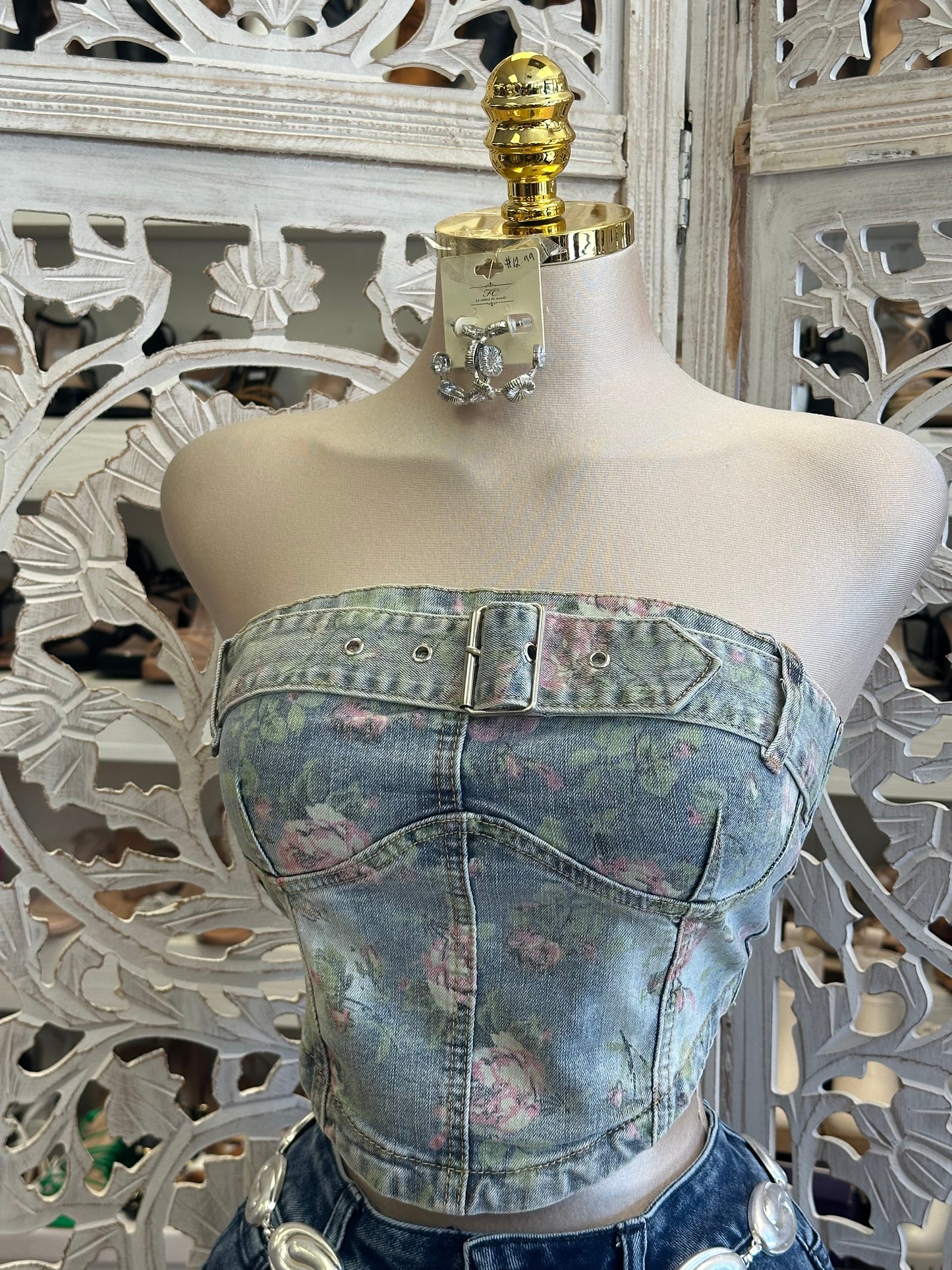 Wild Rose Rodeo Corset Top- Estira , Stretchy