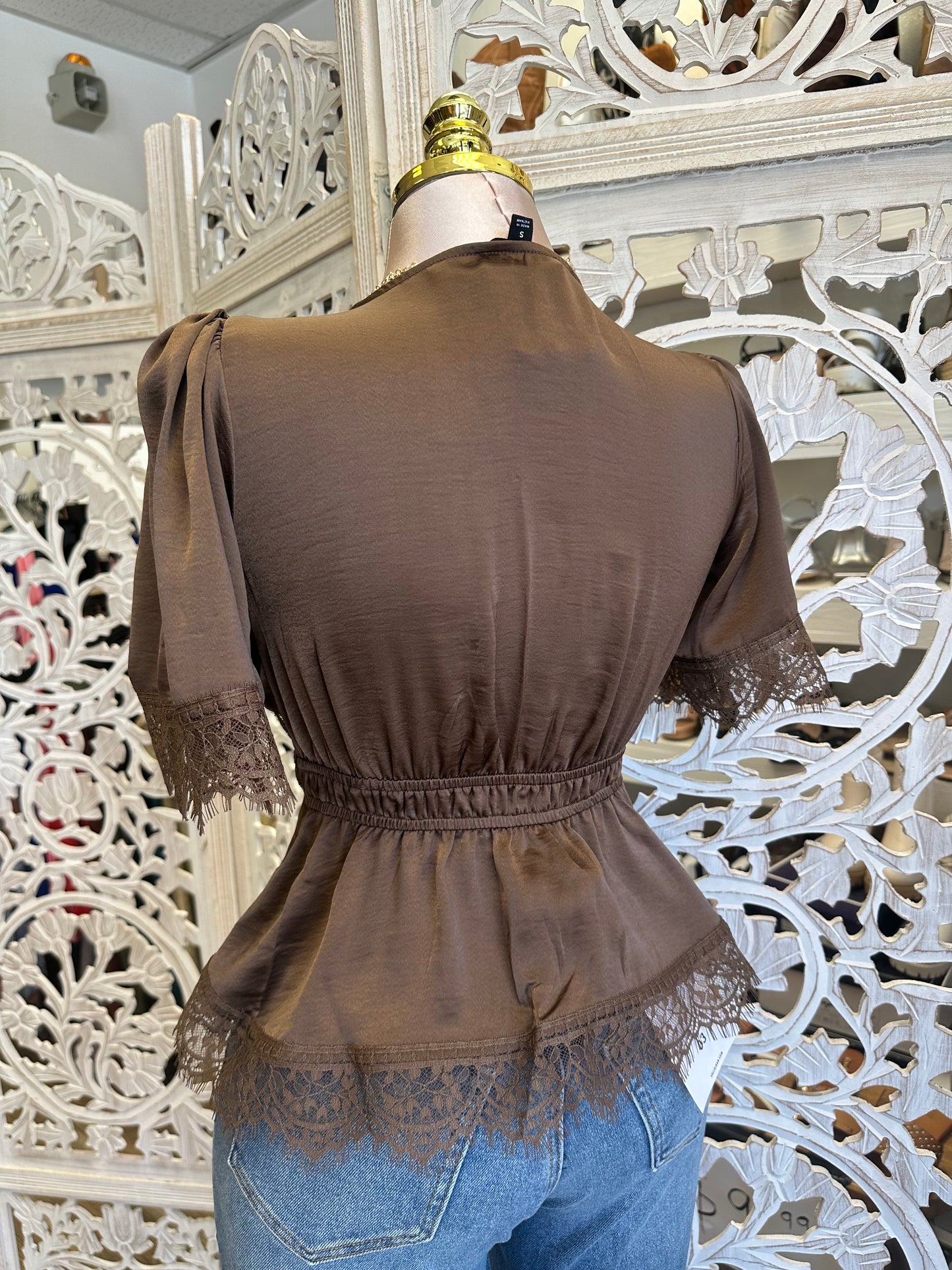 Lace Lined Doll Blouse
