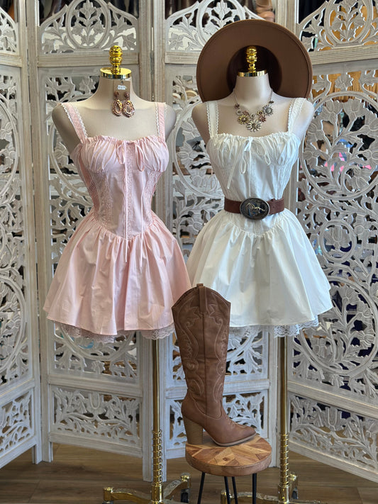 Eloise Corset Lace Mini Dress - Estira, Stretchy