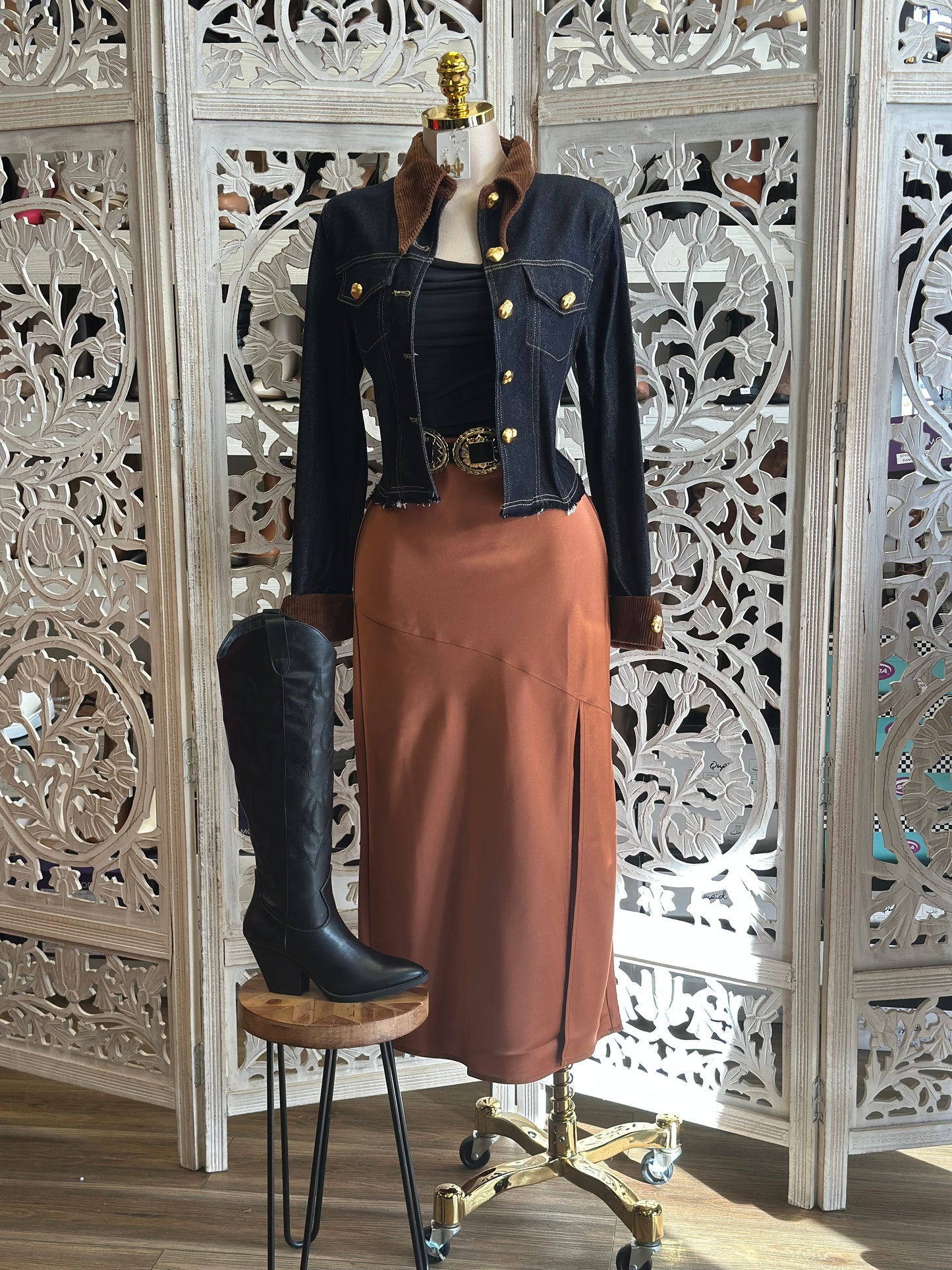 Fitted Jean Corduroy Jacket- Not Stretchy, No Estira