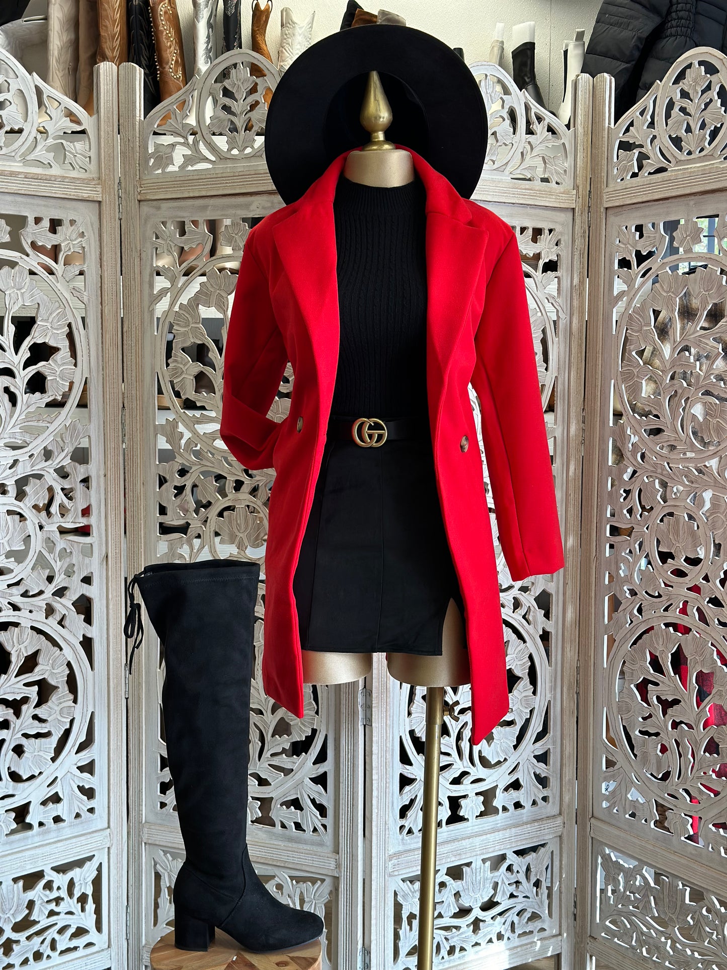 Red Blazer Coat