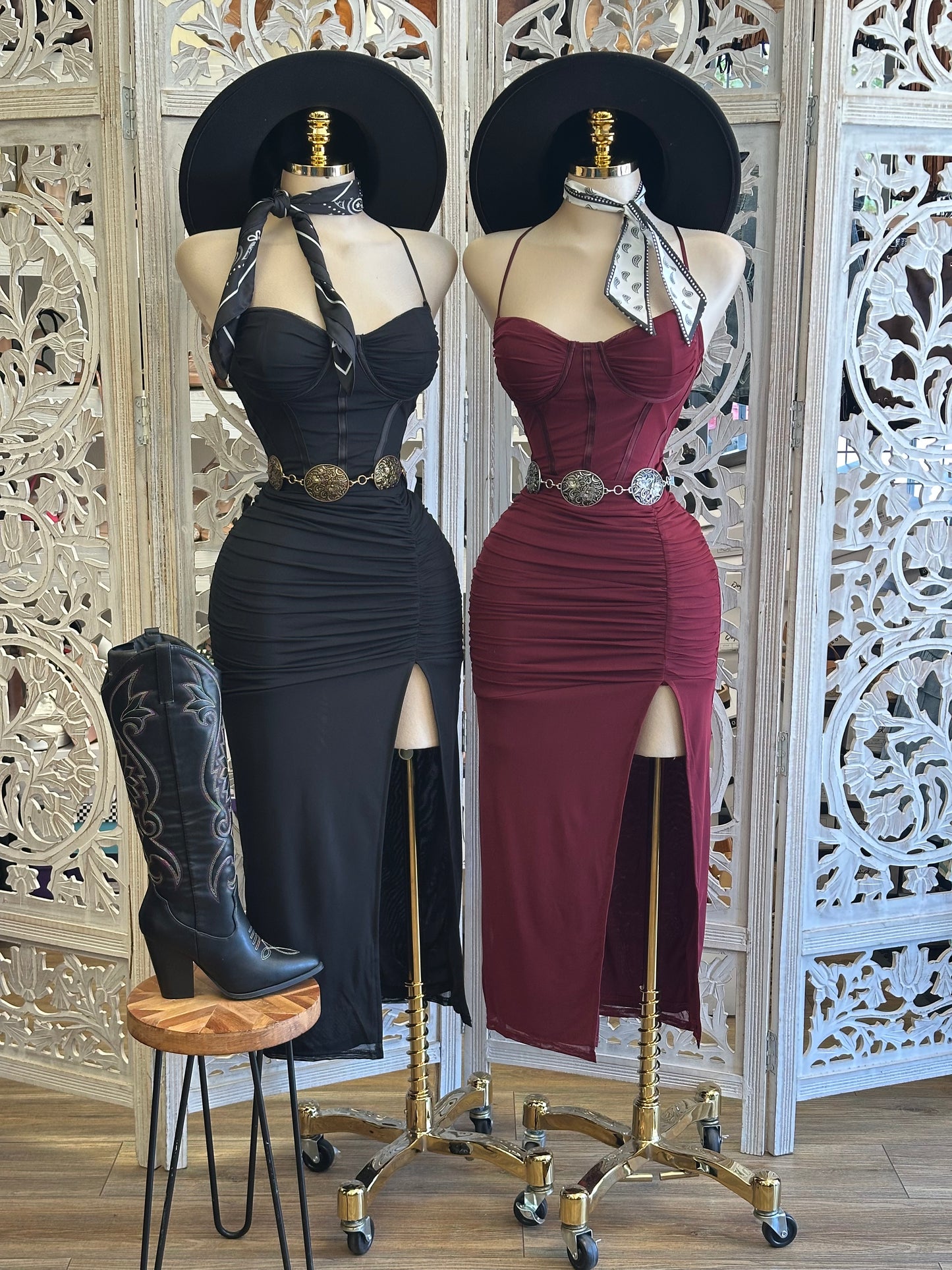 Halter Corset Dress-Estira Stretchy