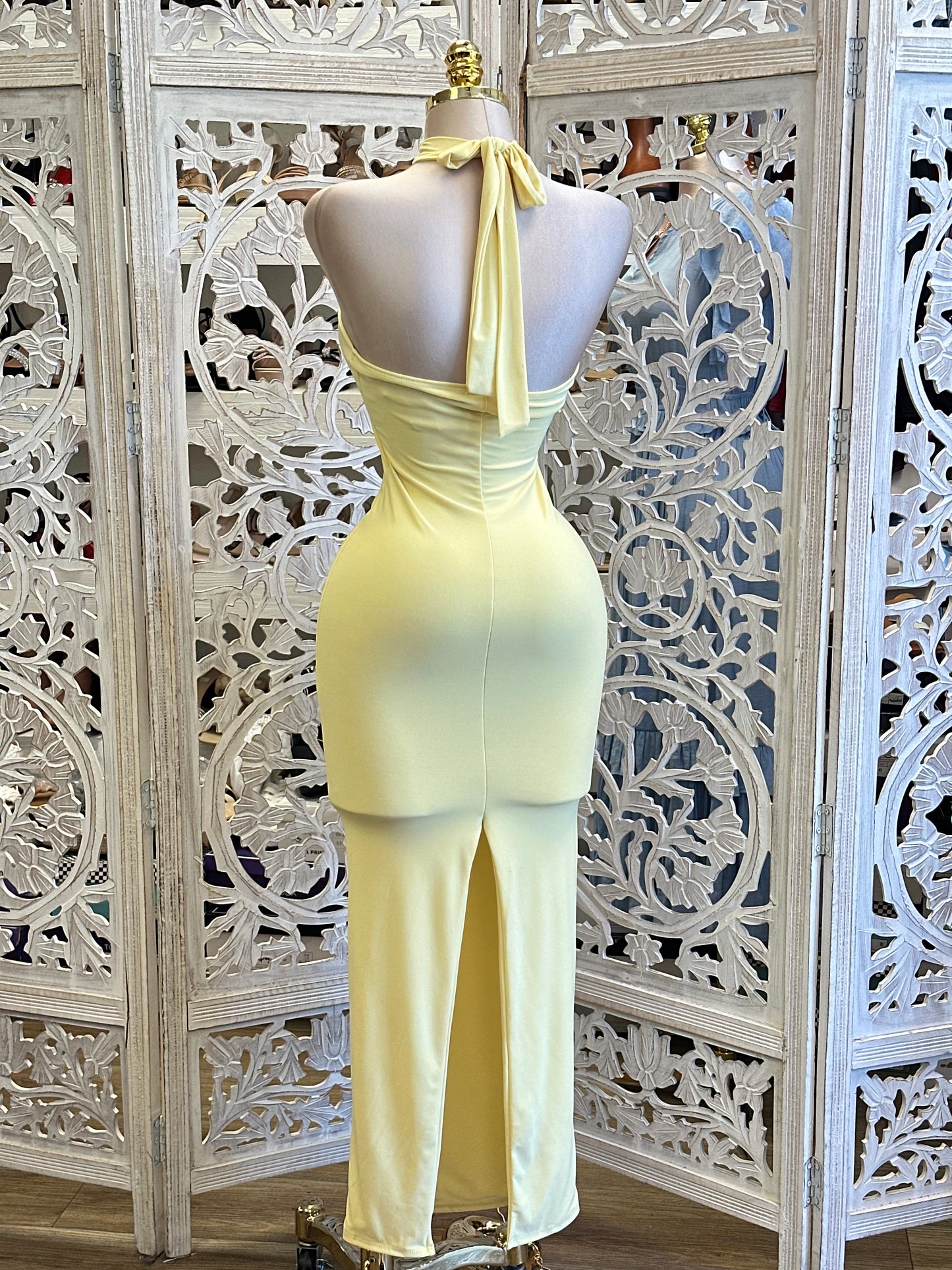 Butter Cinched Midi Dress -Estira, Stretchy