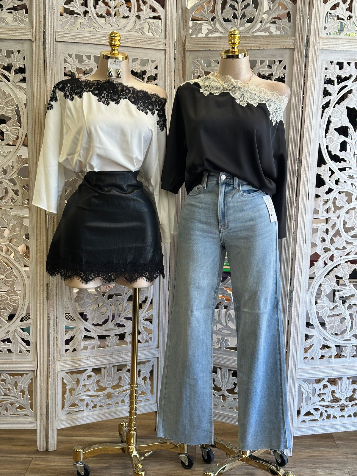 Etherea Lace-Trim Blouse