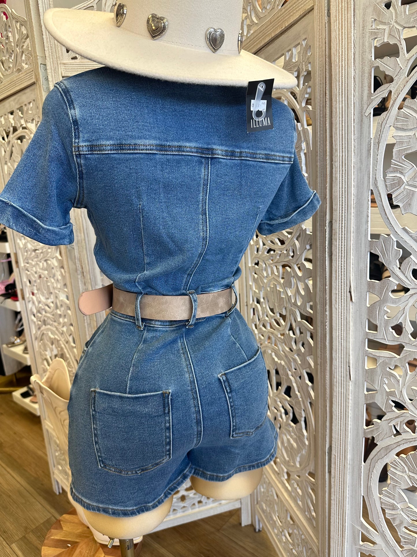 Denim Jumpsuit - Estira, Stretchy