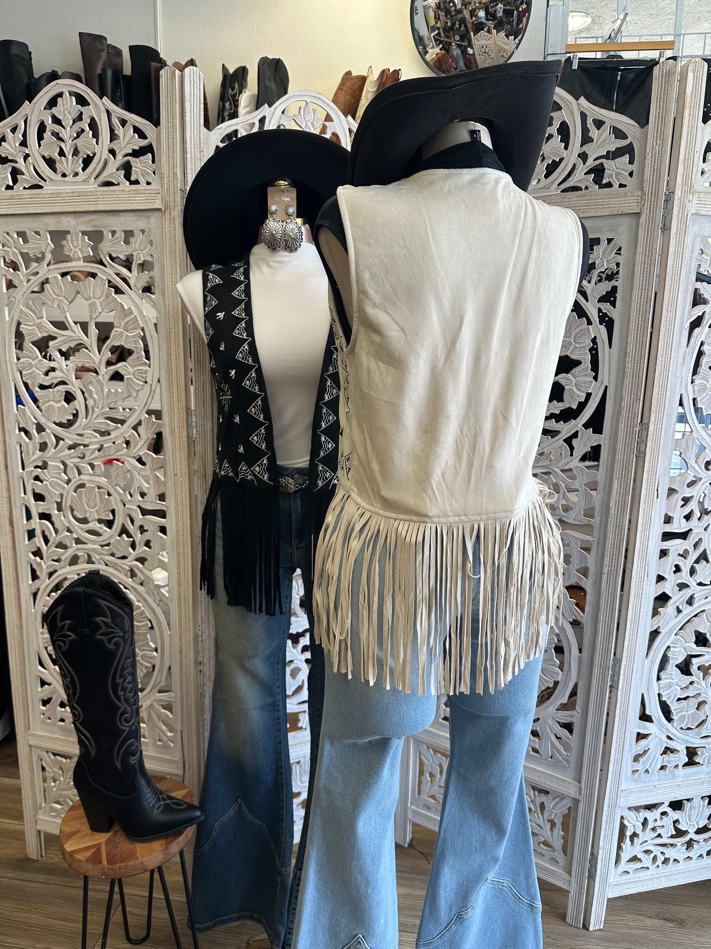 Studded Desert Fringe Vest