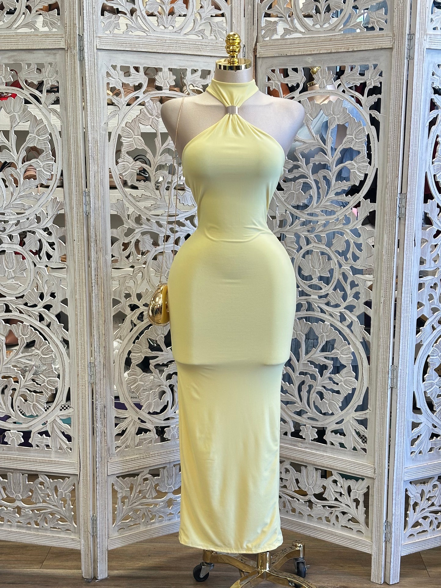 Butter Cinched Midi Dress -Estira, Stretchy