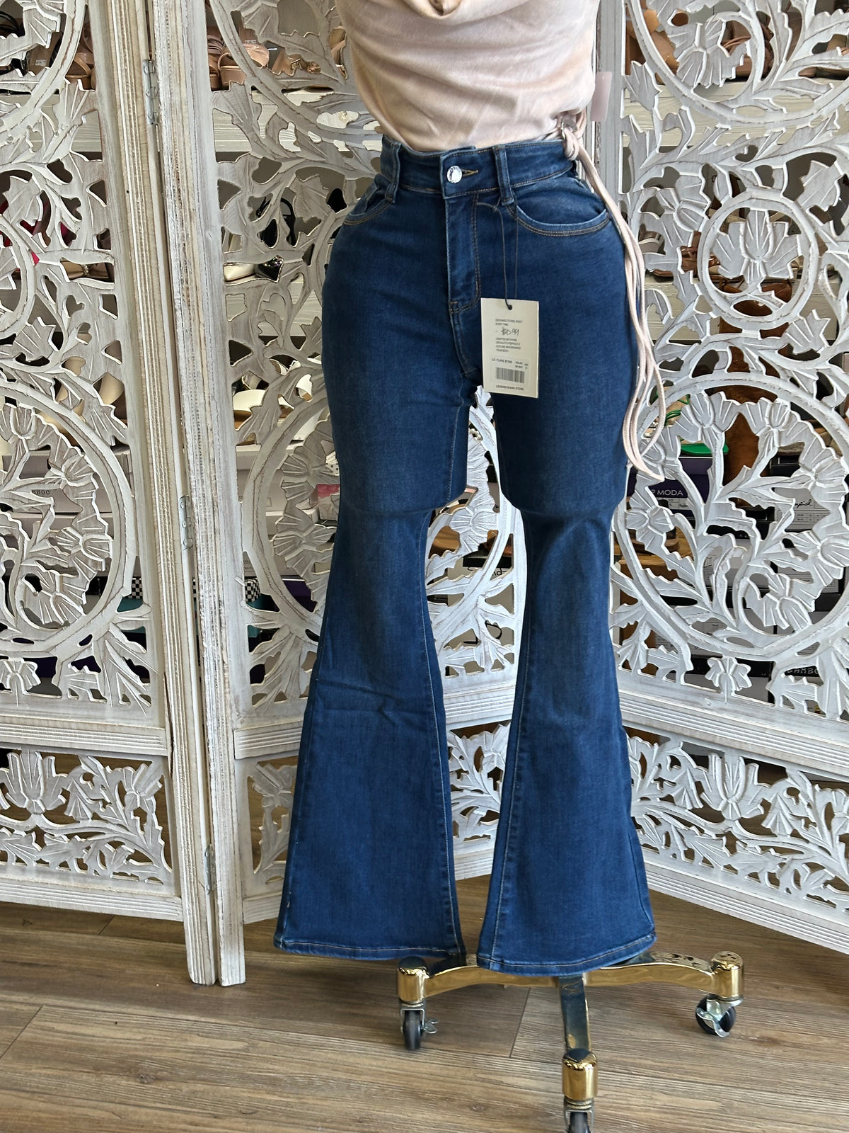Seville Flare Denim Jeans- Stretchy