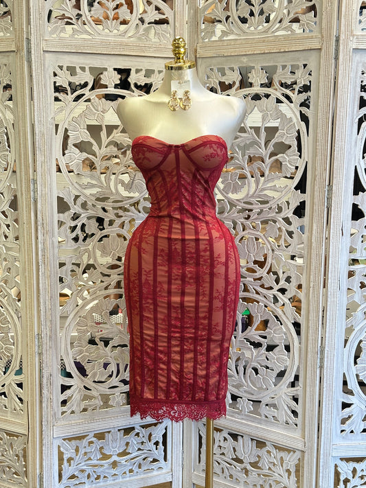 Vignette Corset Dress- Estira, Stretchy