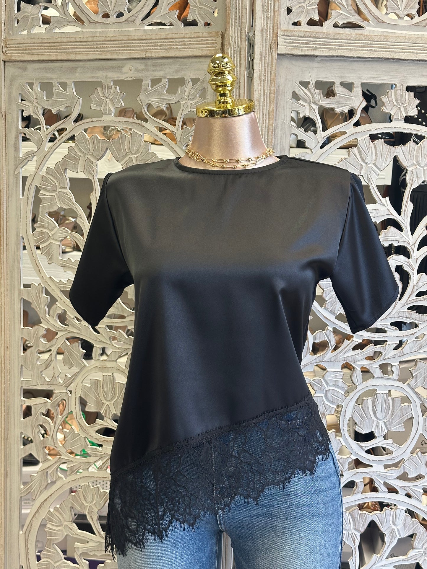 Sultry Edge Asymmetrical Top