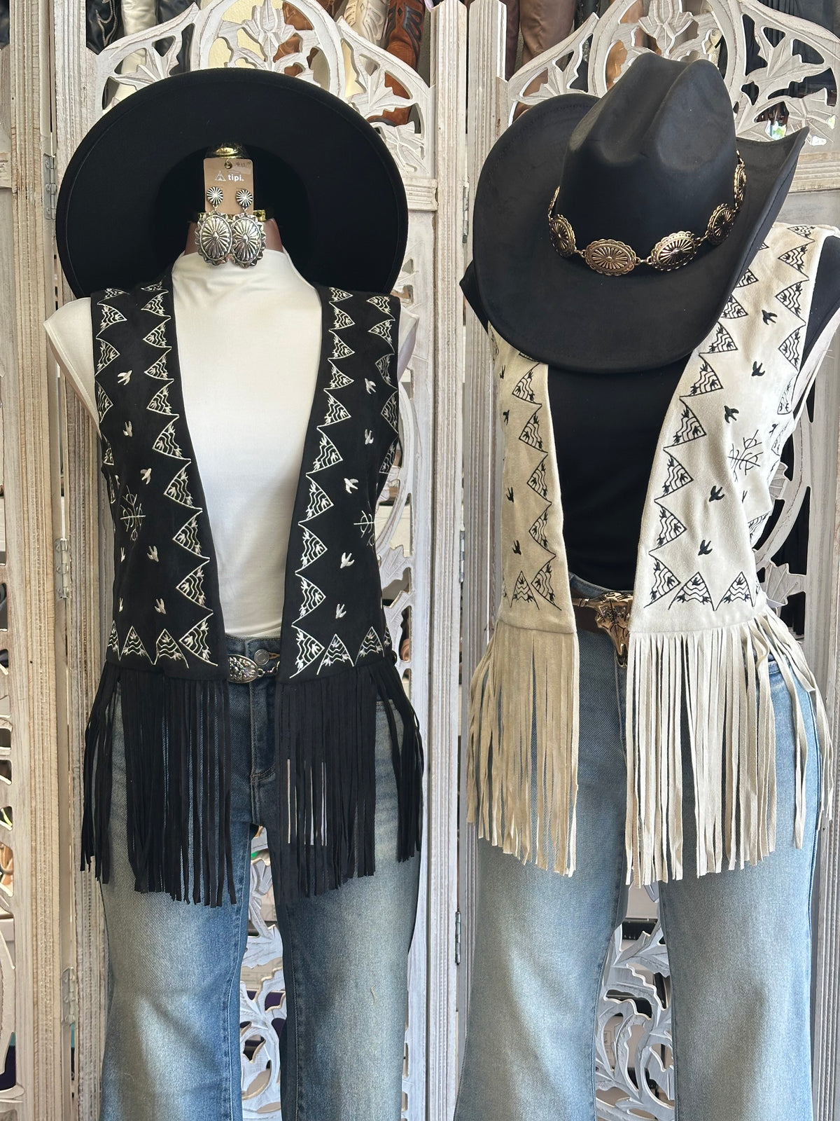 Studded Desert Fringe Vest