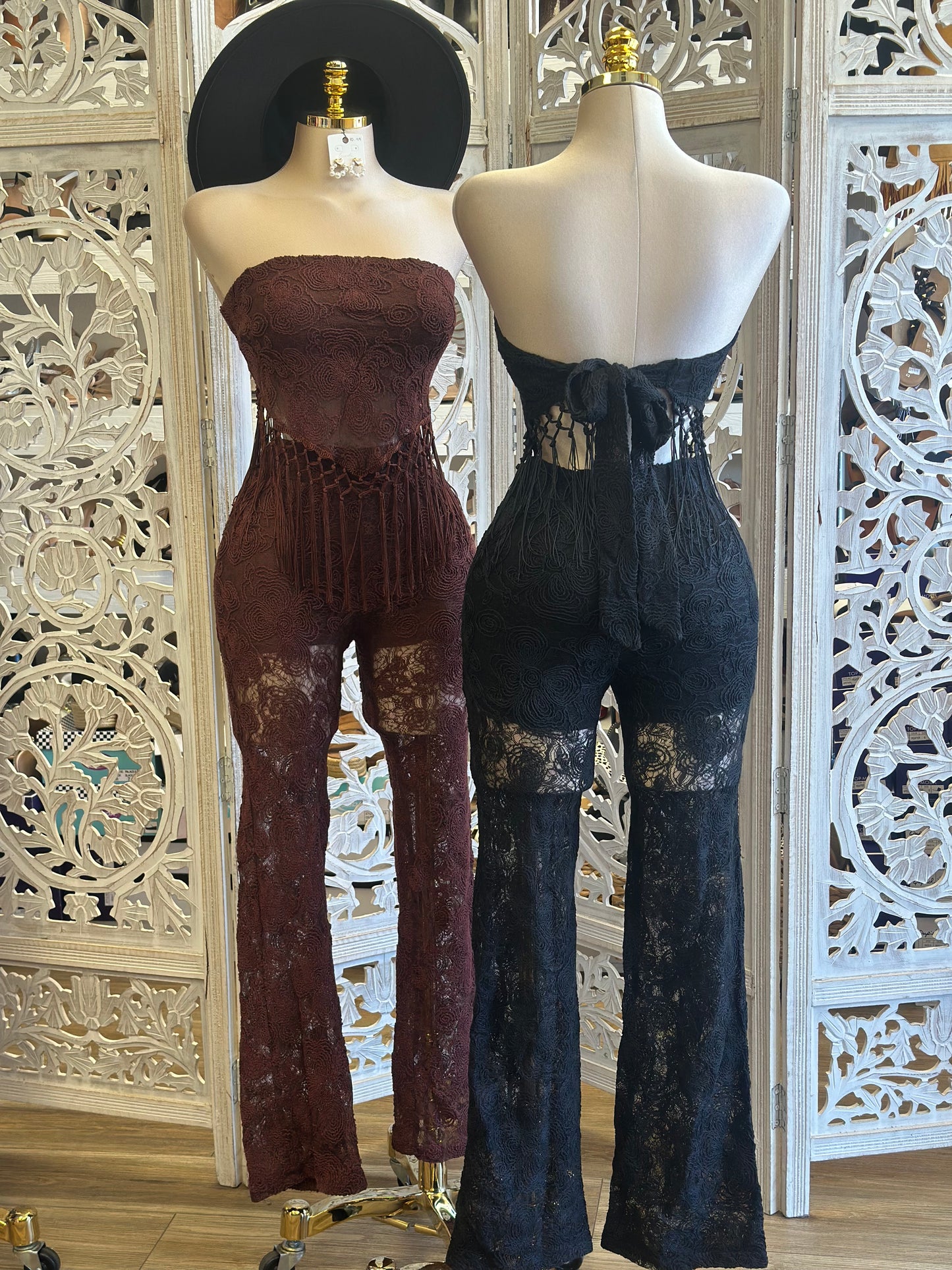 Camilla Lace  Set-No Estira, Not Stretchy