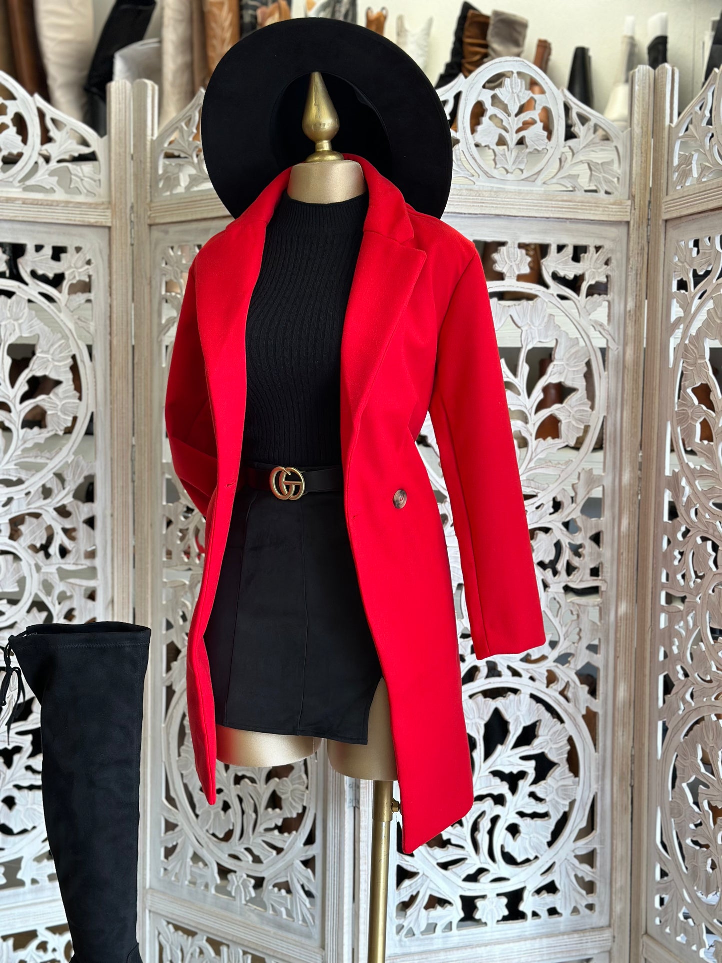 Red Blazer Coat