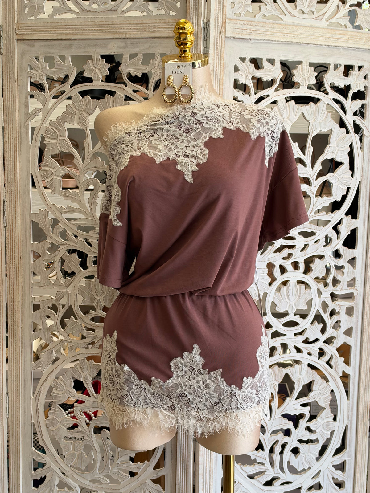 Amoret Lace Dress- Estira , Stretchy