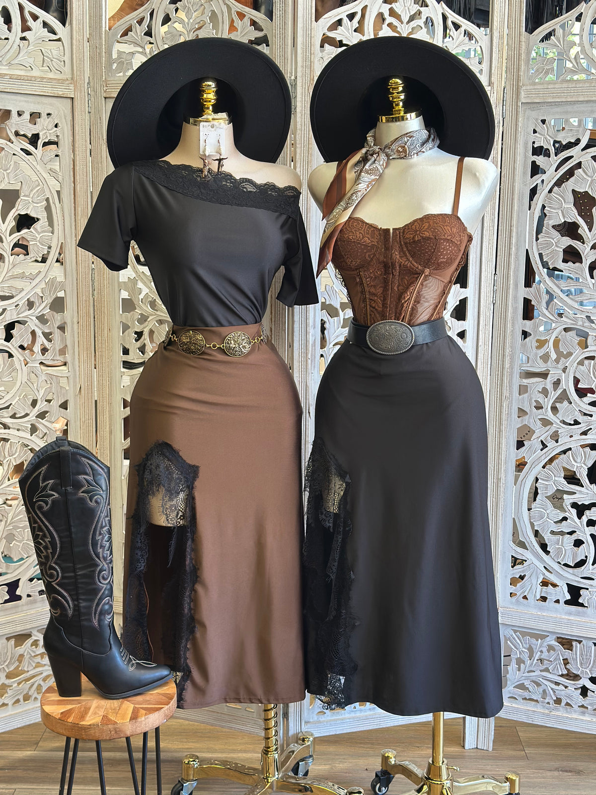 Midnight Lasso Skirt- Estira, Stretchy
