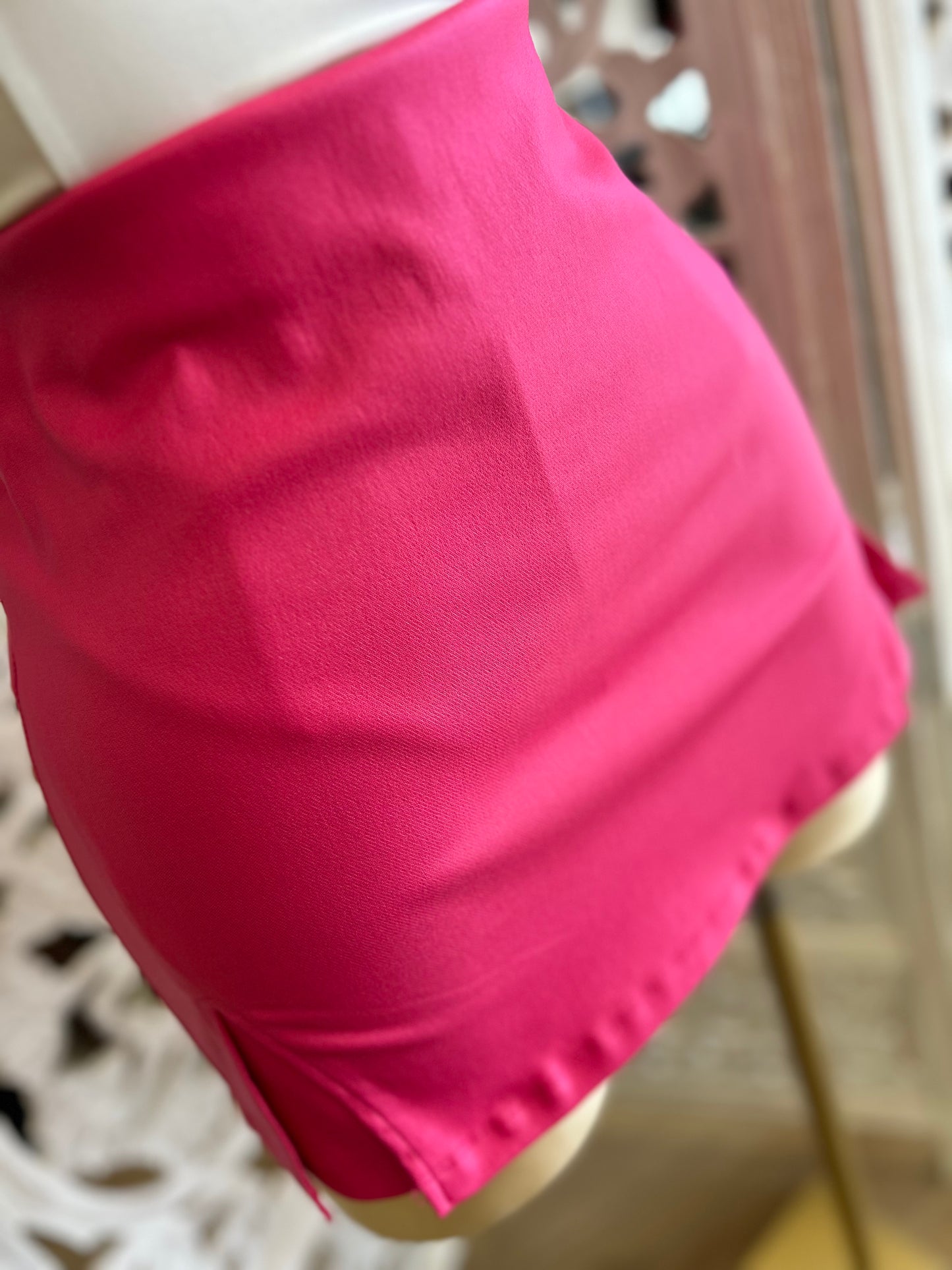 Hot Pink Mini Skort- Slightly Stretchy