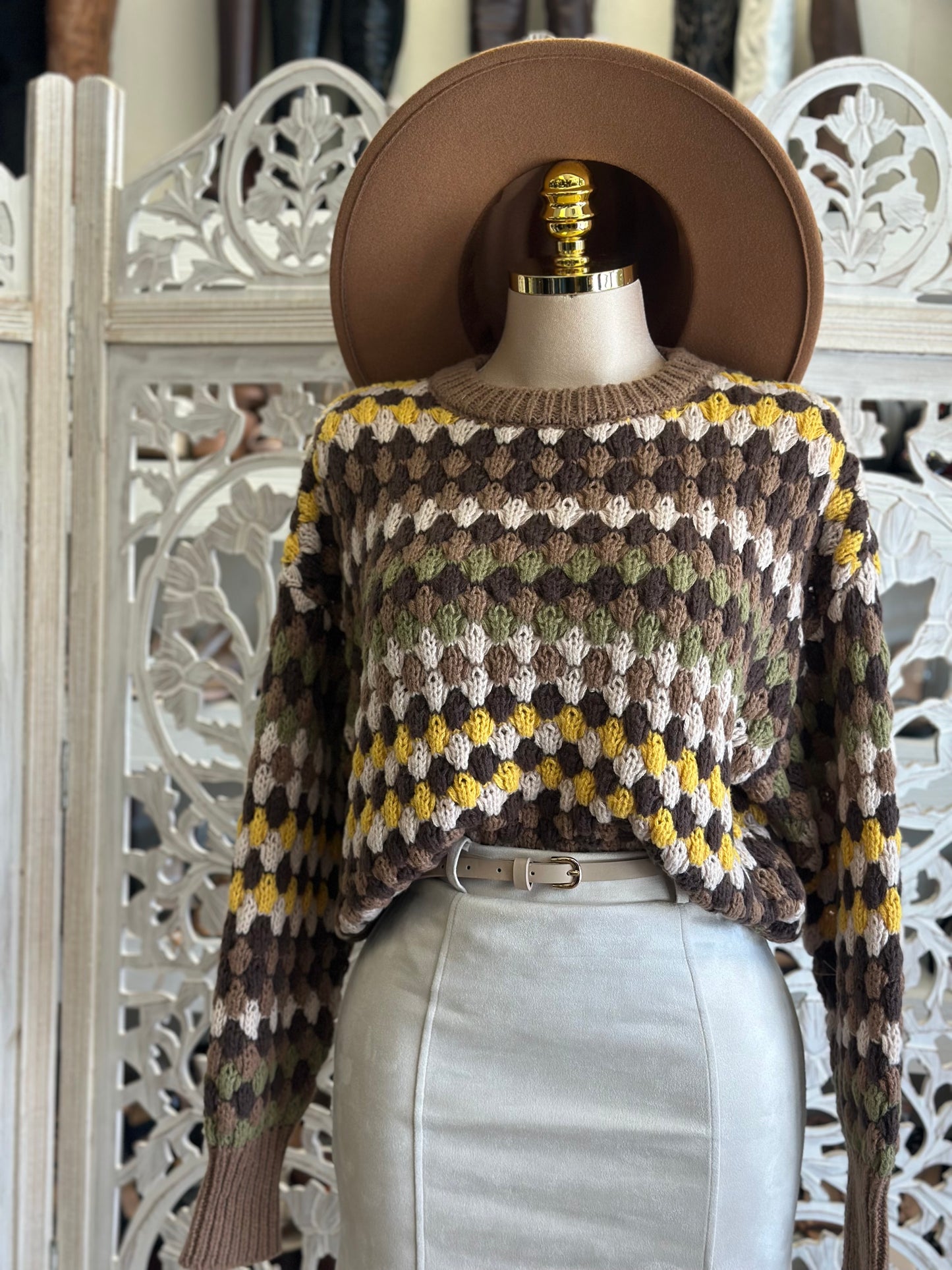 Multicolor Autumn Knit Sweater