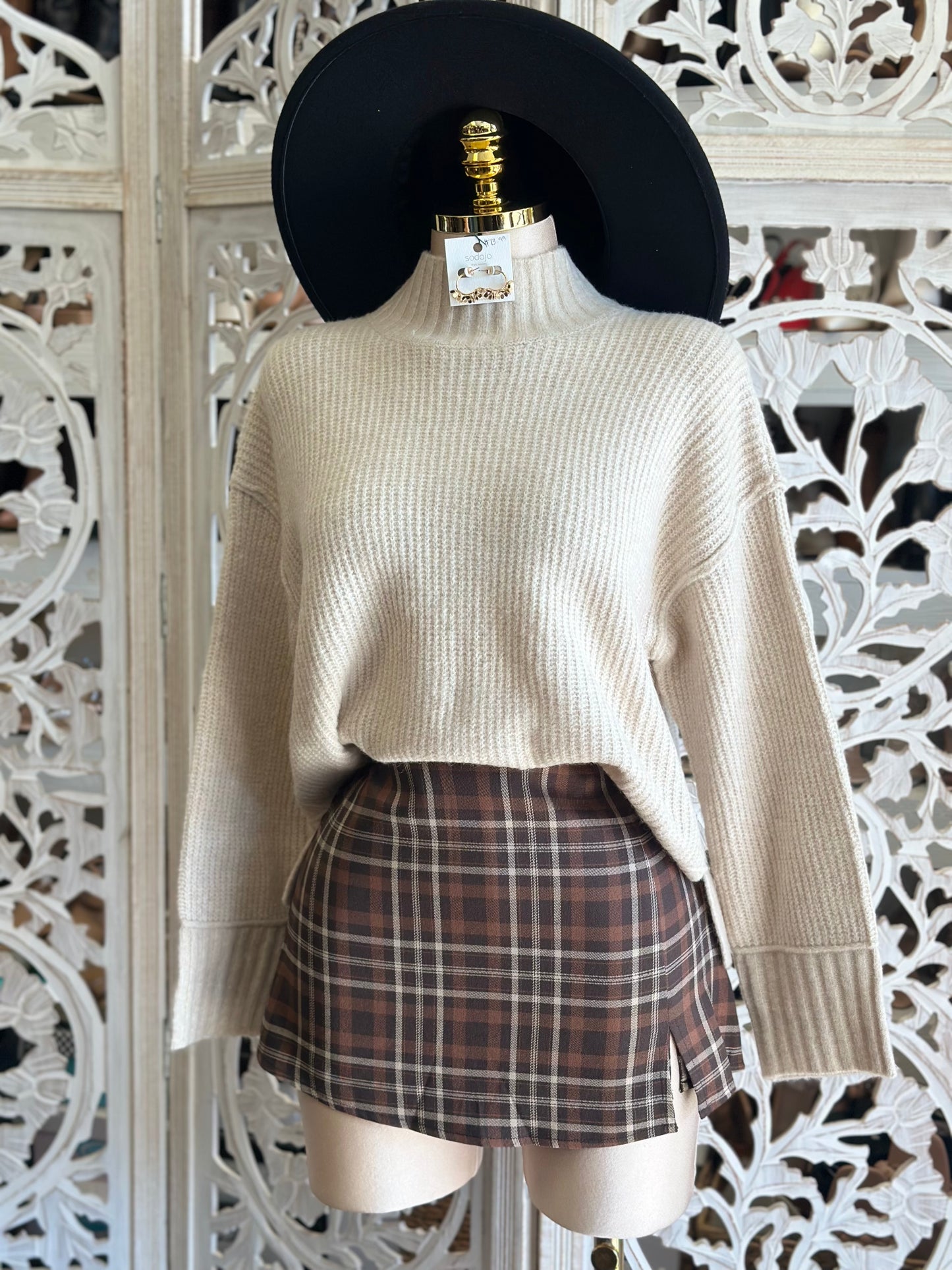 Knitted Ivory Sweater