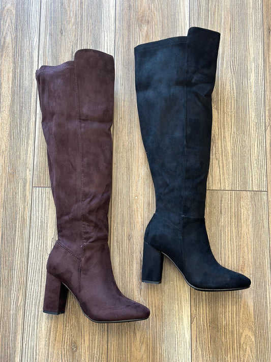 Wide Calf Suede Boot