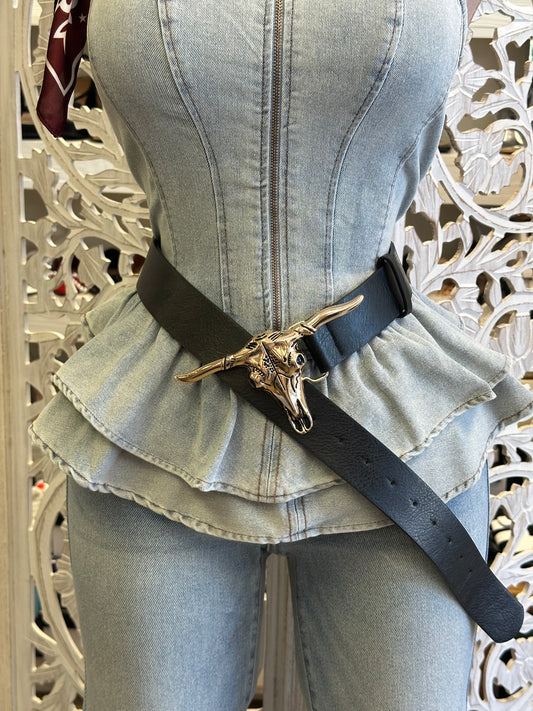 Black Bullhead Western Belt