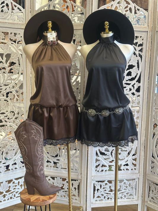 Midnight Line Dance Dress -Stretchy,Estira