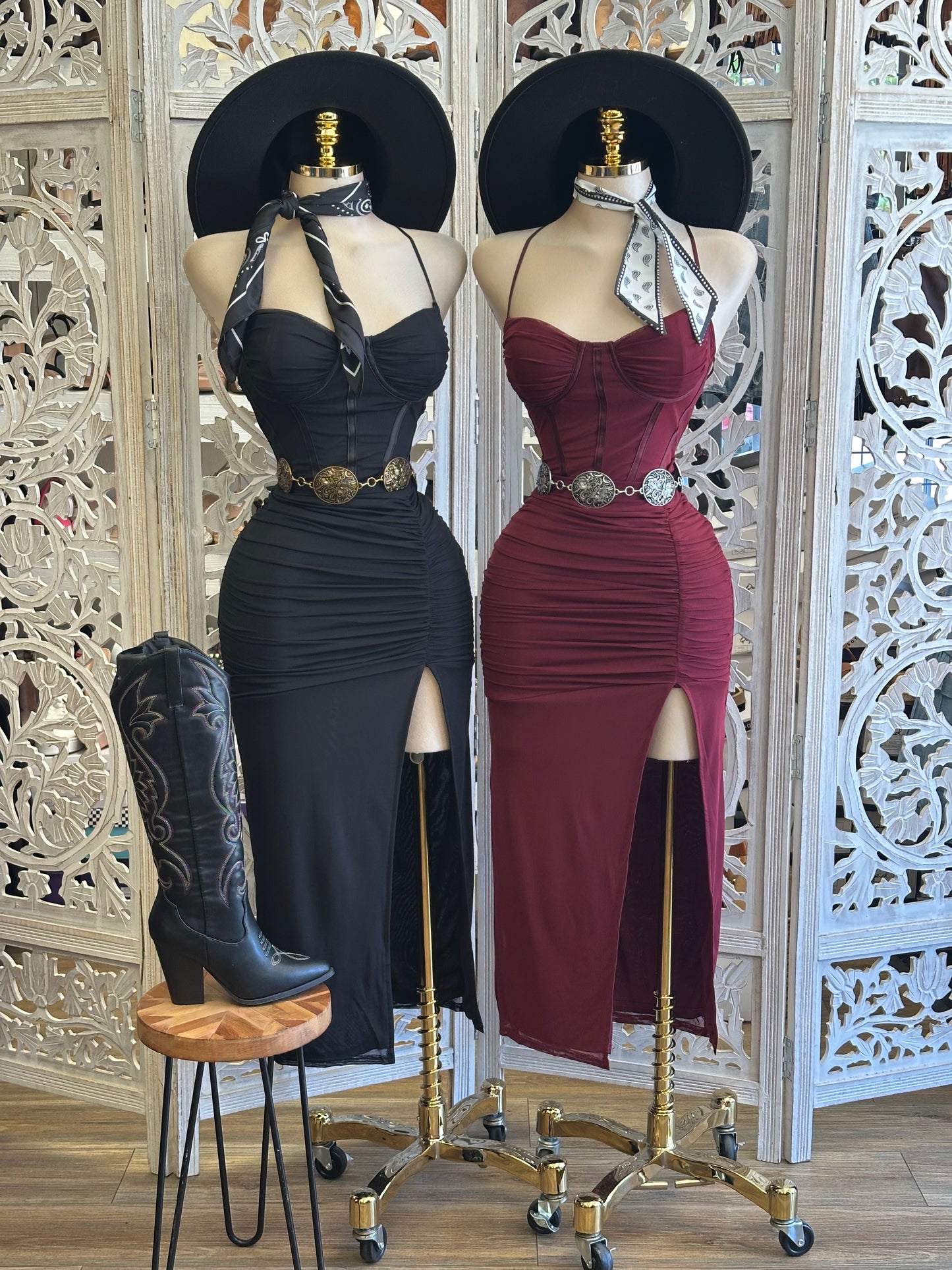 Halter Corset Dress-Estira Stretchy