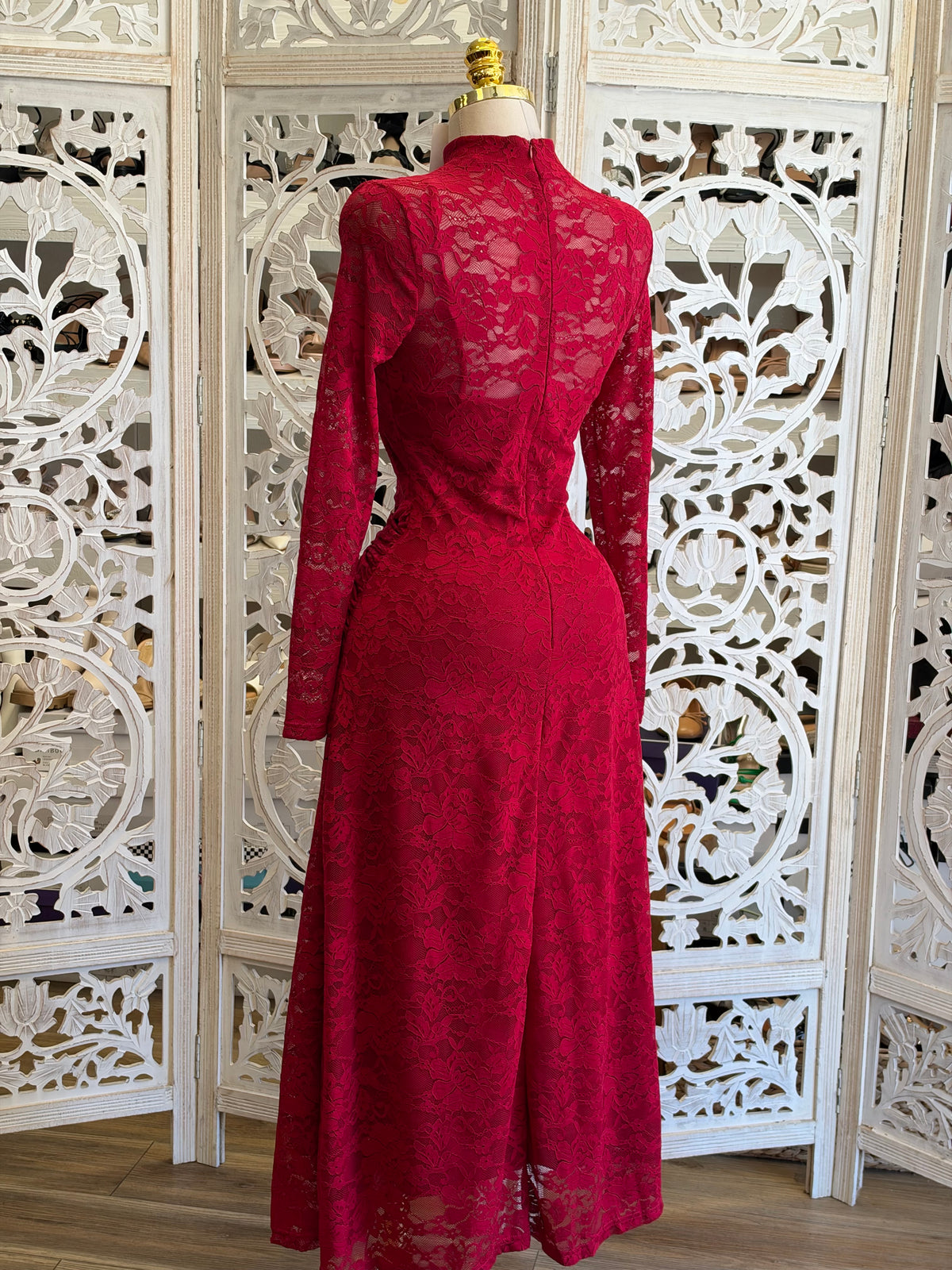 Carmine Palais Midi Dress- Estira , Stretchy