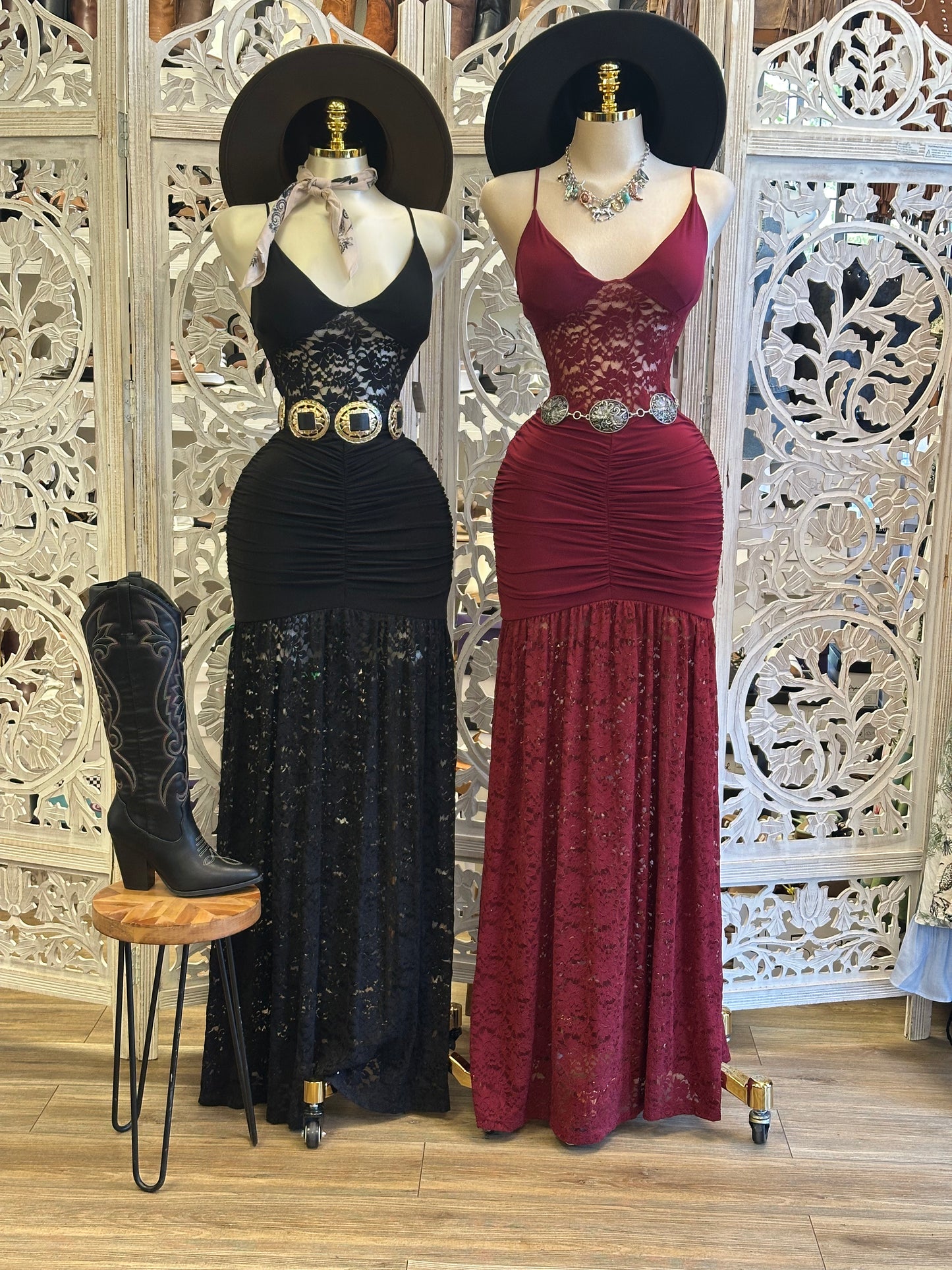 Full Lace Cami Maxi Dress- Stretchy,Estira