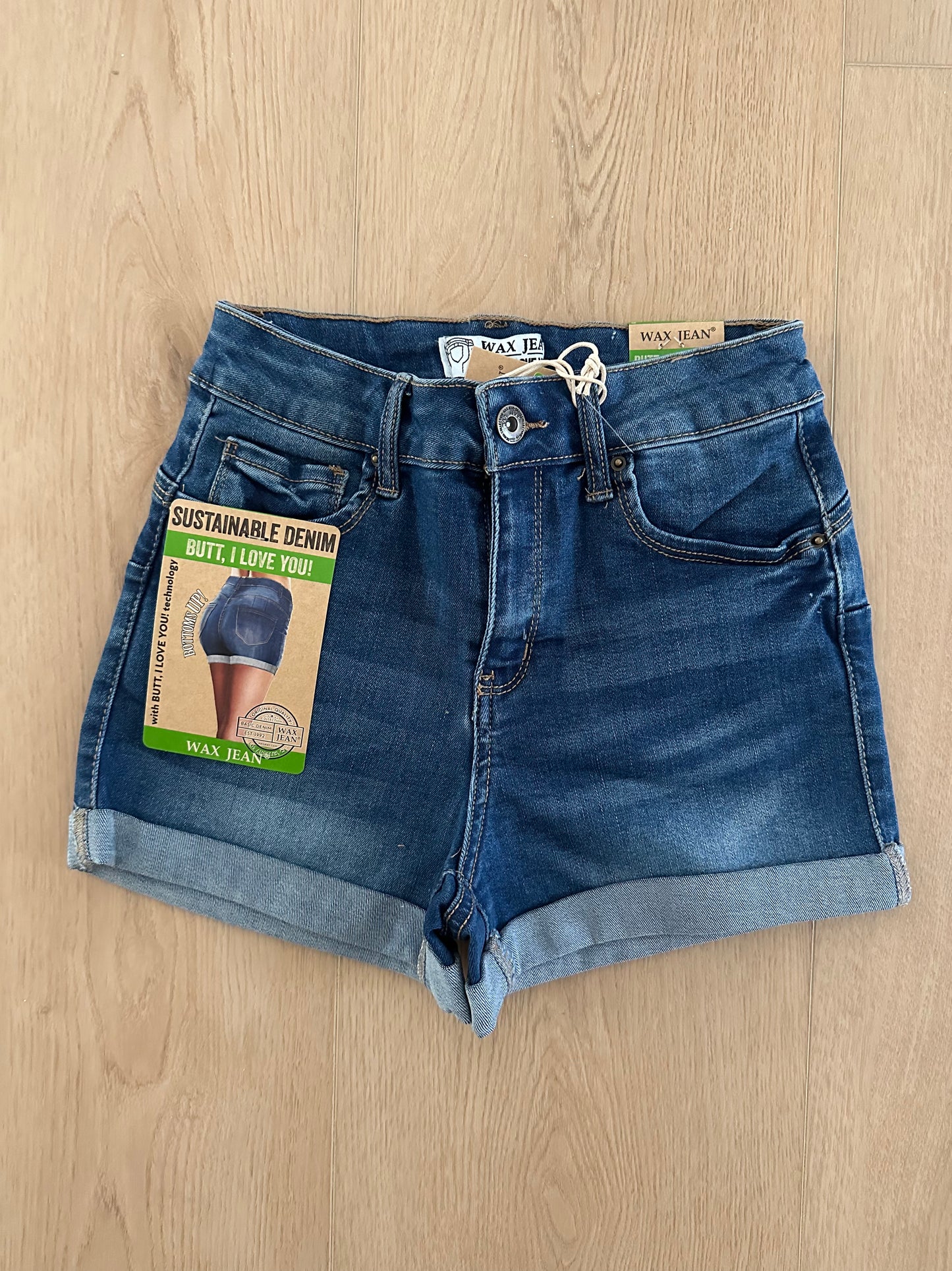 Dark Wash Denim Shorts