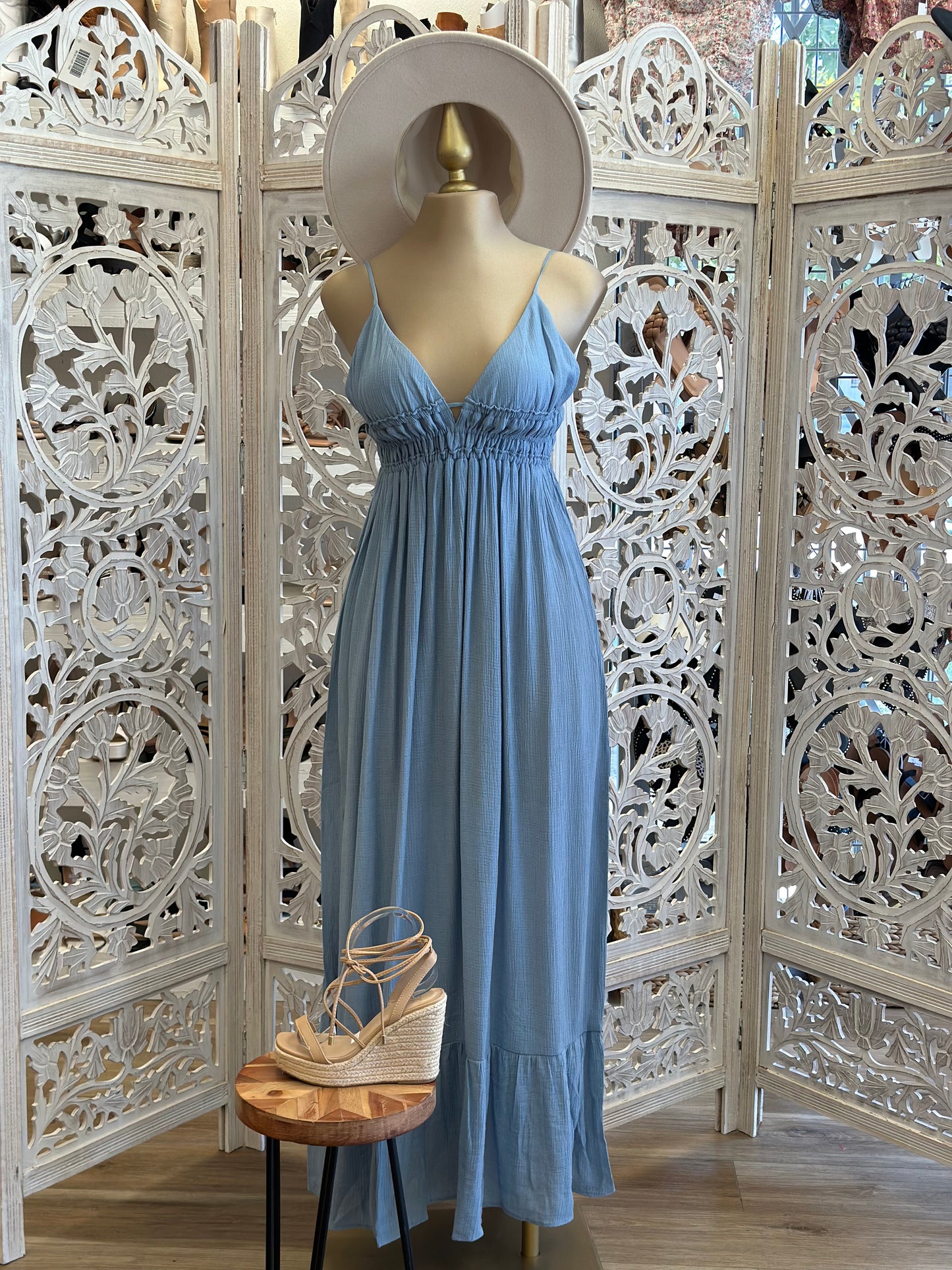 Chambray Maxi Dress