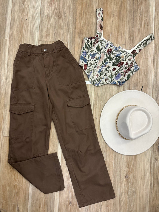 Brown Cargo Pants