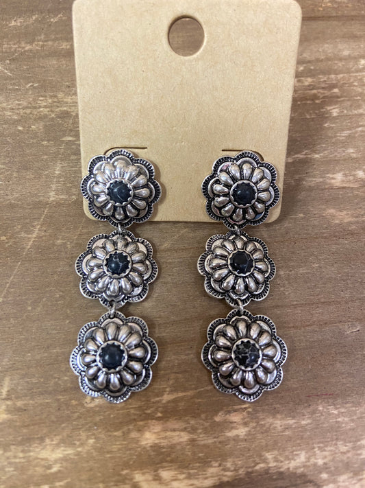 Stacked Floral Earings