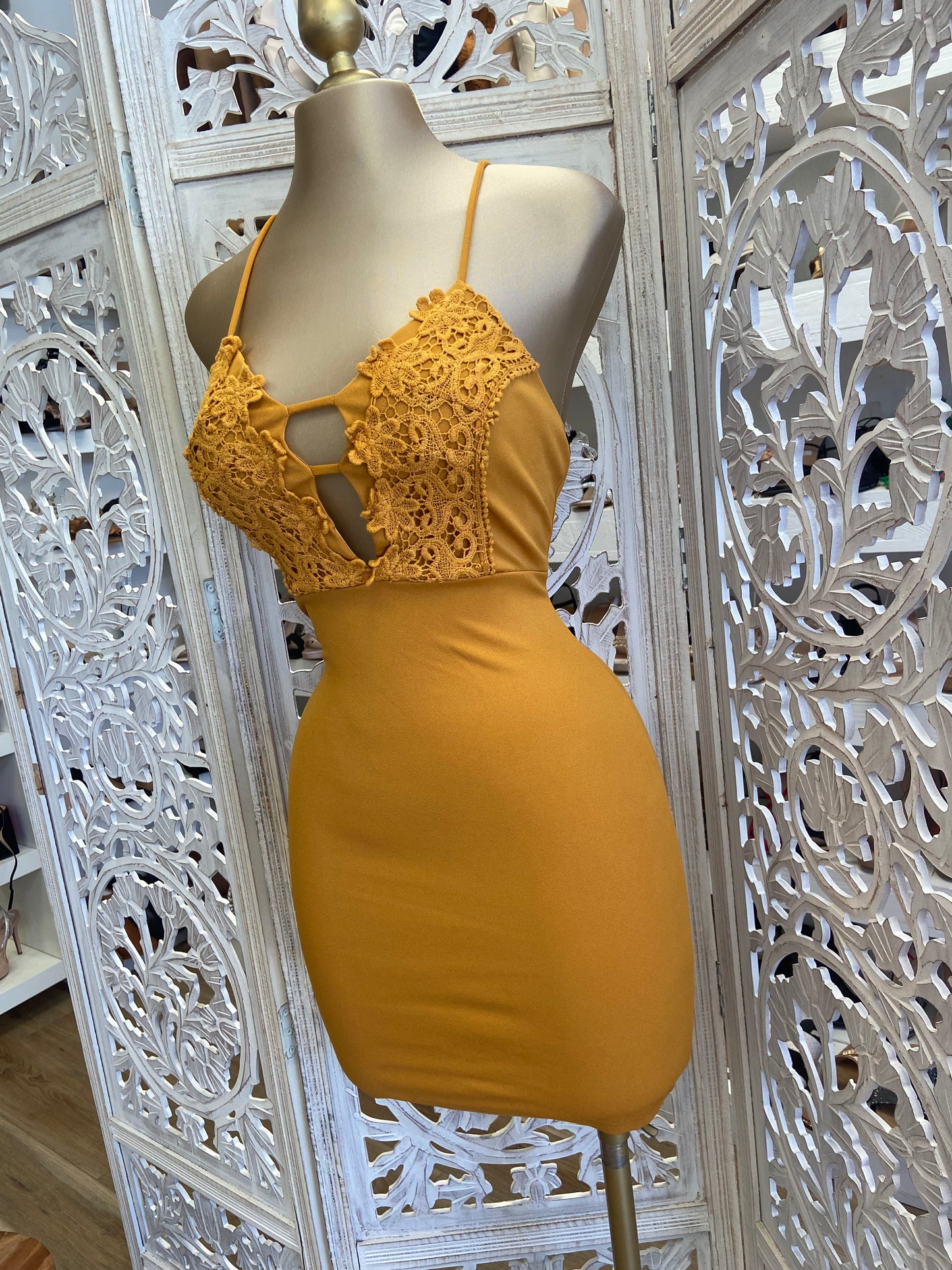 Yellow Lace Dress